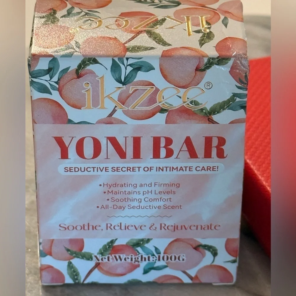 2 PCS Yoni Intimate Soap Bar for Women Ph Balance, Natural Yoni Peach Scent